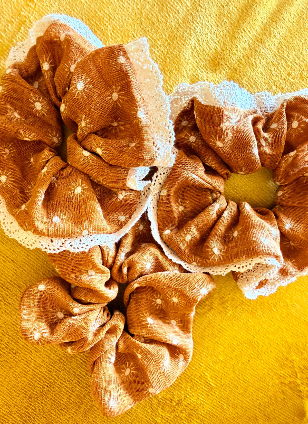 Woven Fabric Hair Scrunchie
