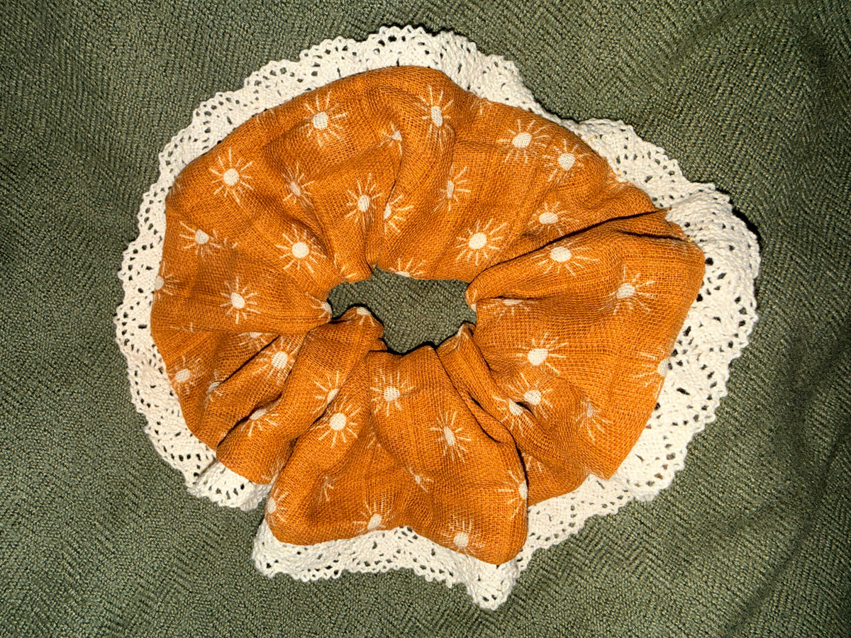 Woven Fabric Hair Scrunchie
