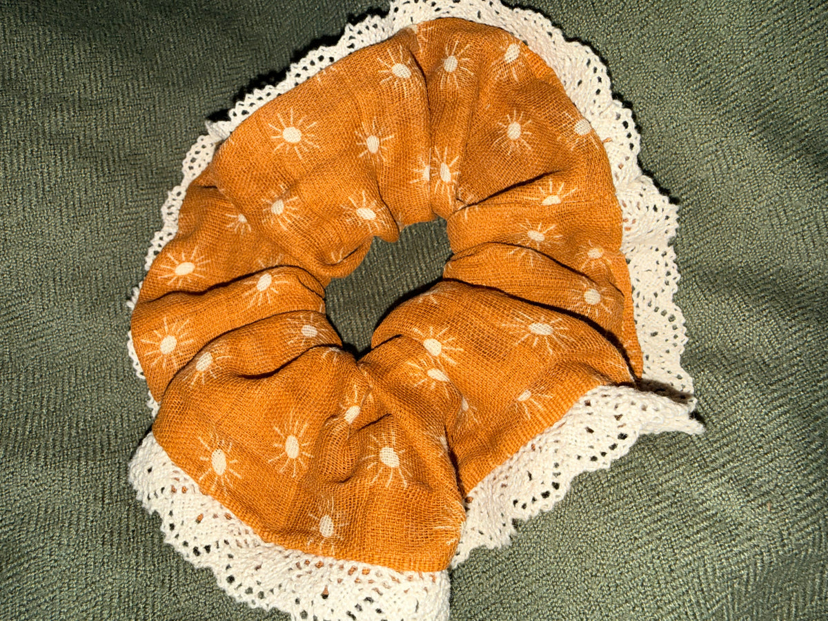 Woven Fabric Hair Scrunchie